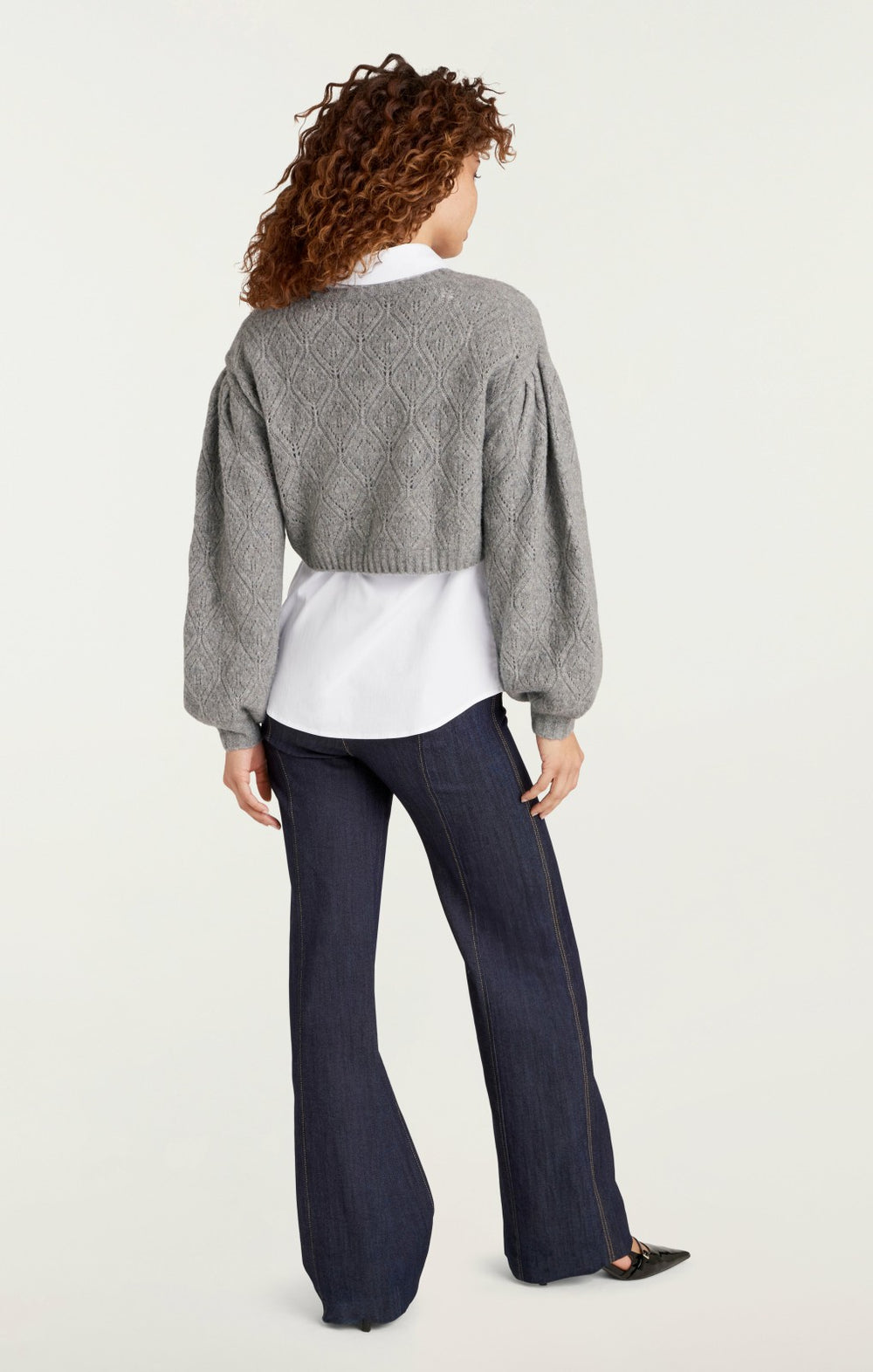 Women Landry Pullover Heather Grey/White