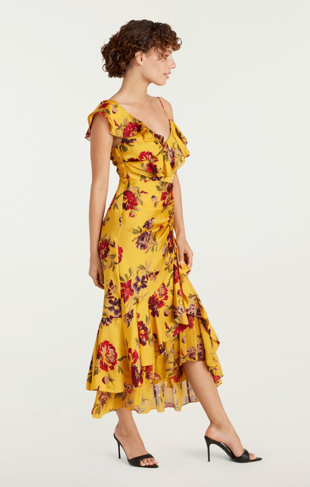 Women Nara Dress Deep Gold Multi