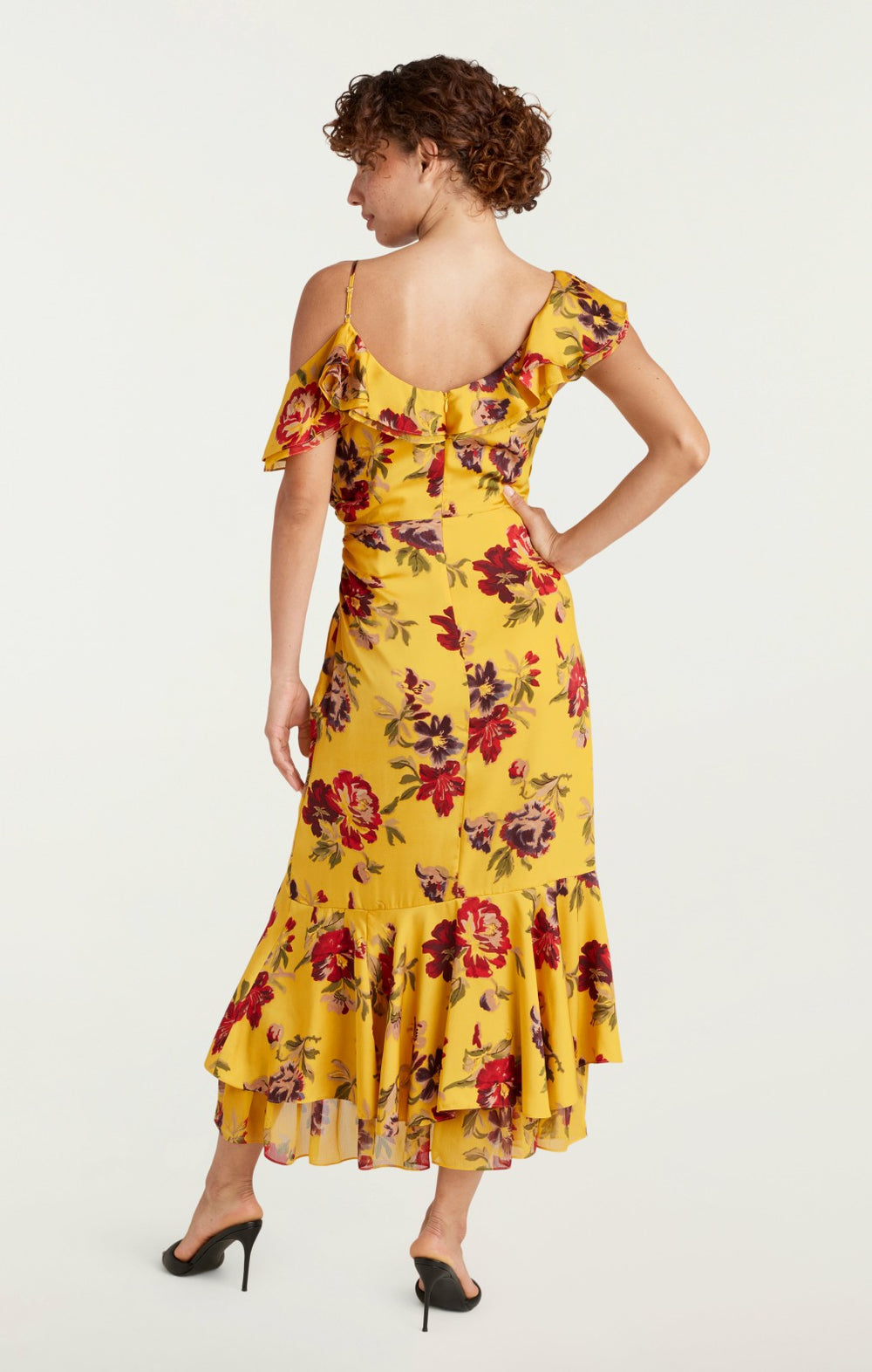 Women Nara Dress Deep Gold Multi