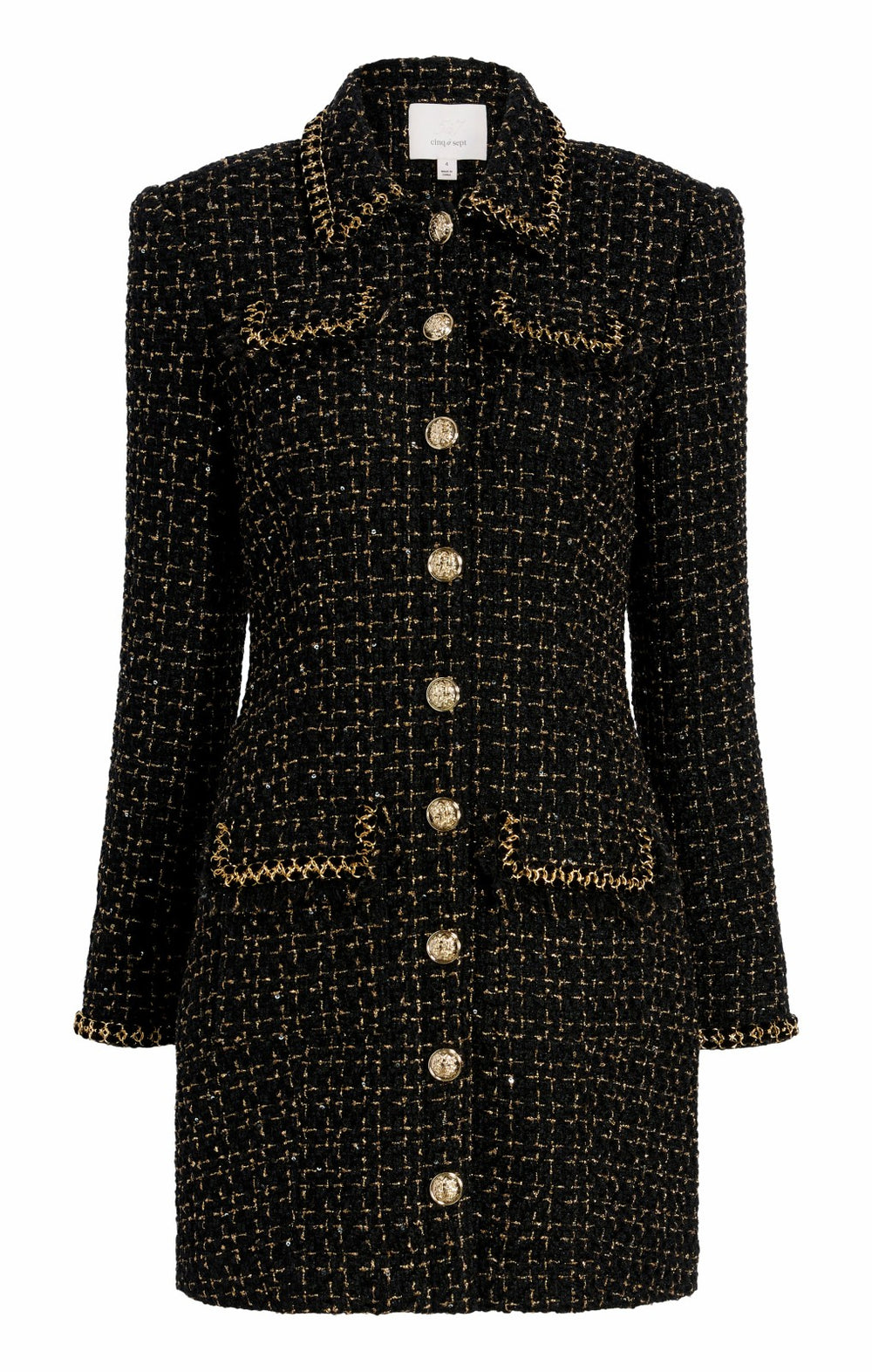 Women Sasha Dress Black/Gold