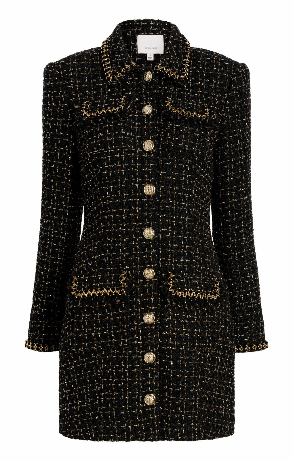 Women Sasha Dress Black/Gold