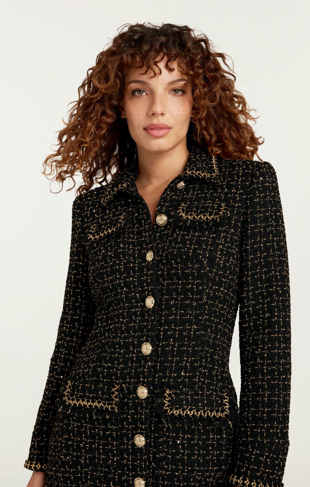 Women Sasha Dress Black/Gold