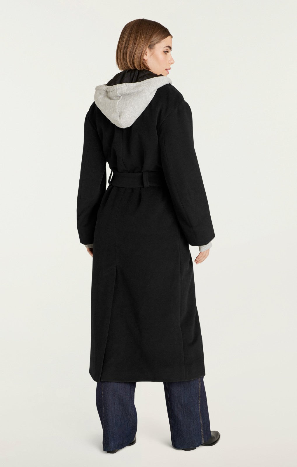 Women Vander Coat Black/Heather Grey