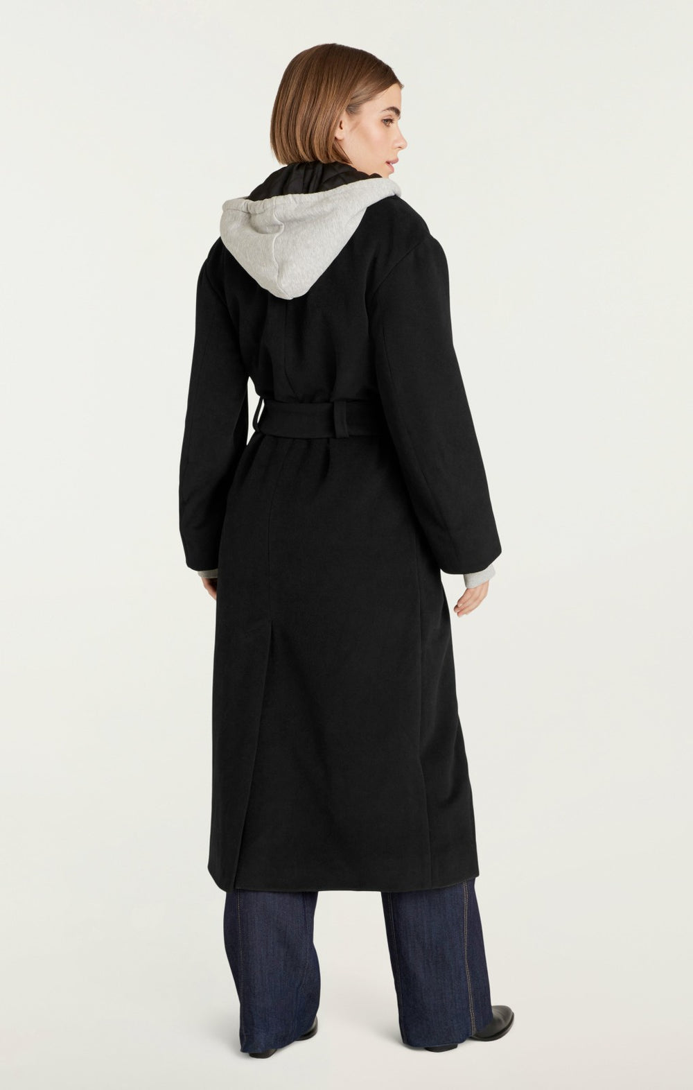 Women Vander Coat Black/Heather Grey