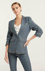 Women Louisa Blazer Light Indigo