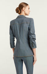 Women Louisa Blazer Light Indigo