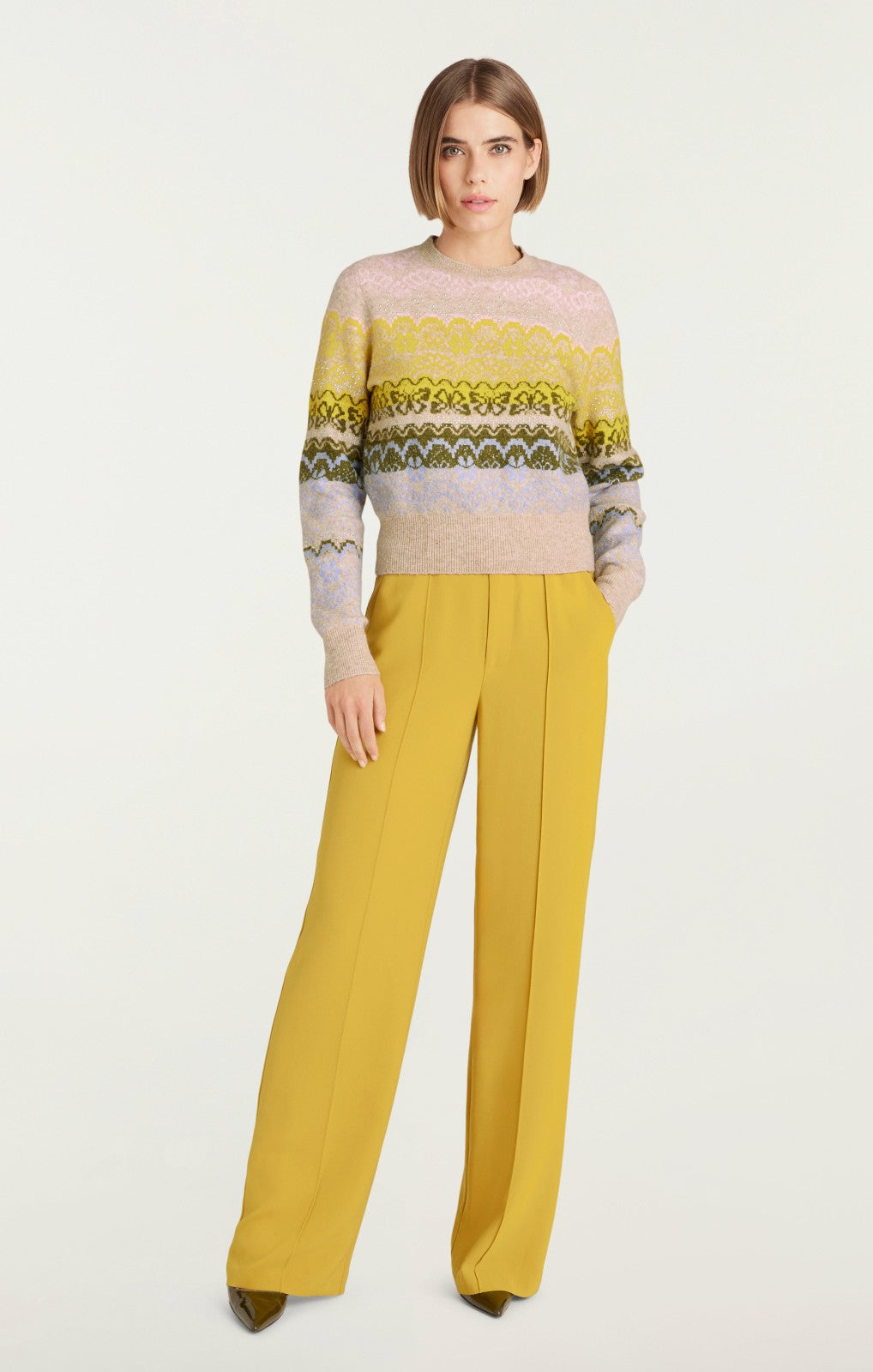 Women Ester Pant Golden Palm