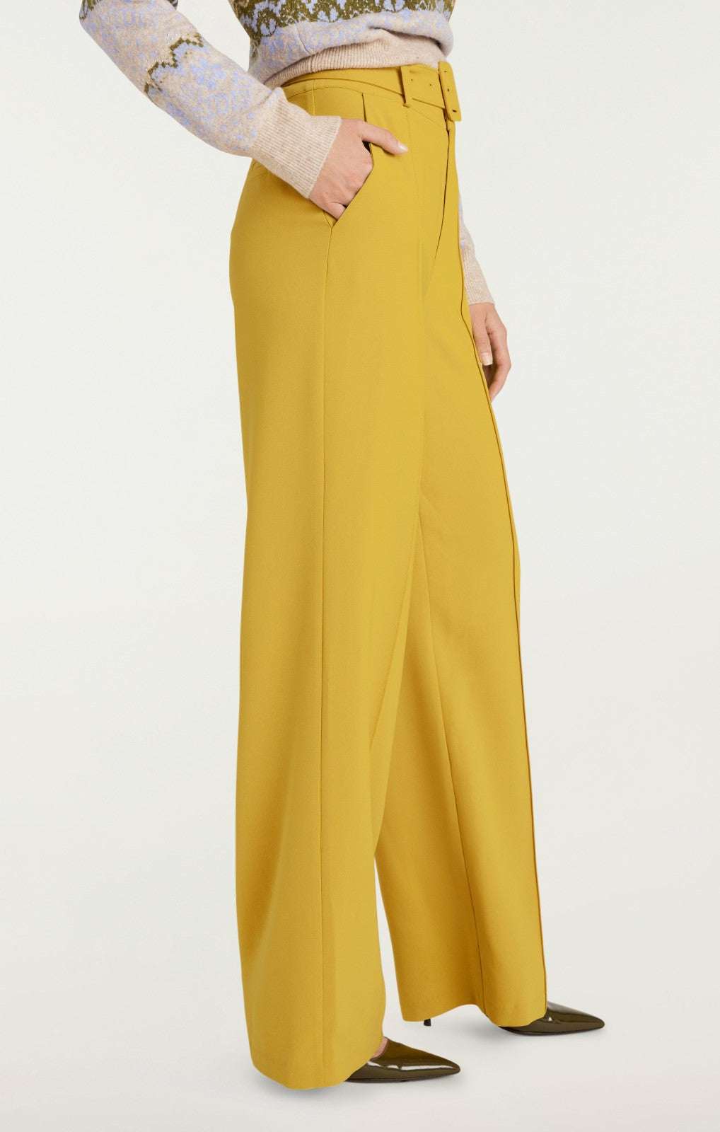 Women Ester Pant Golden Palm