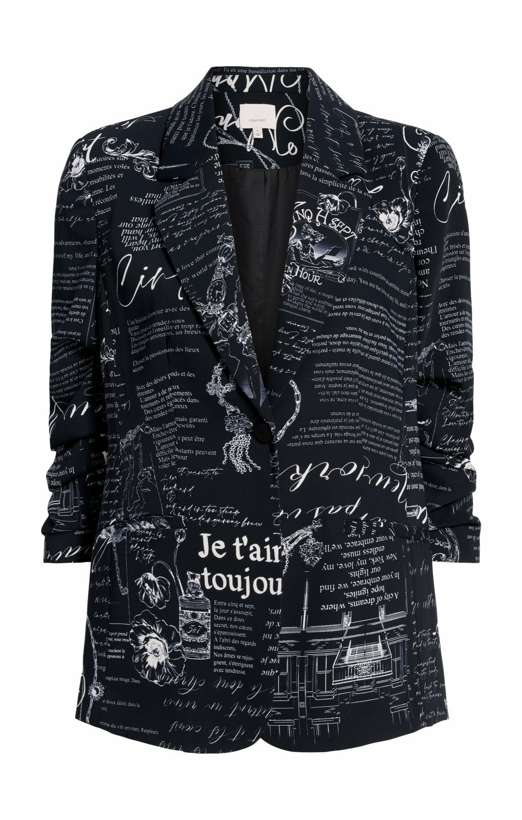 Women Love Stories Kylie Blazer Black/White