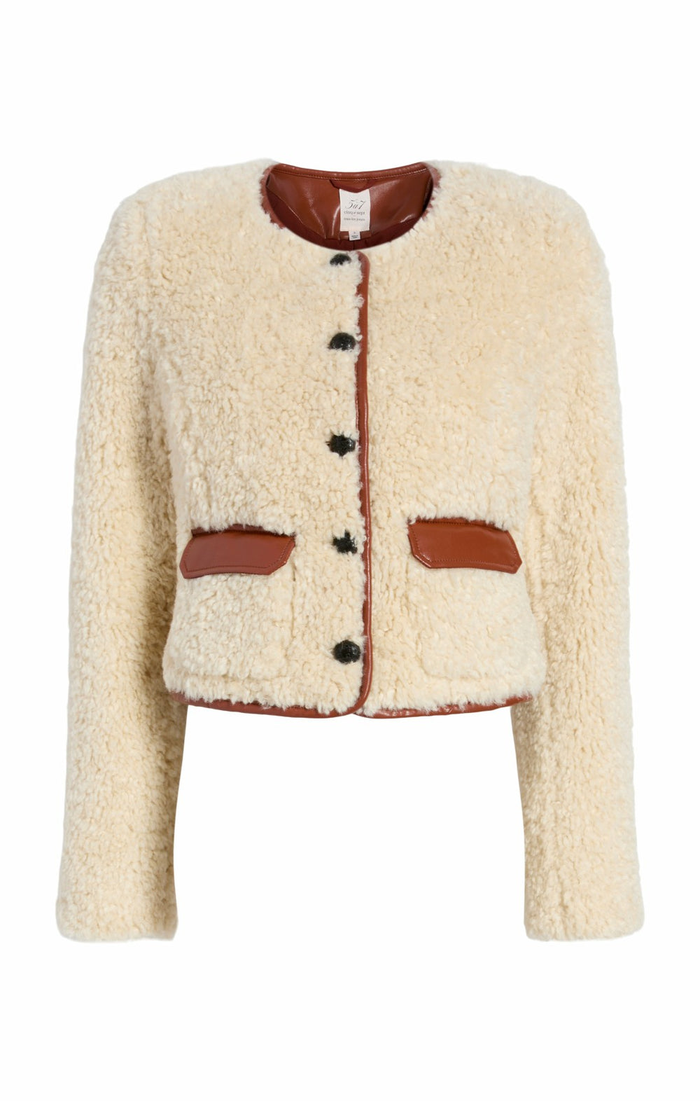 Women Naia Jacket Ivory/Mahogany