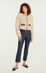 Women Naia Jacket Ivory/Mahogany