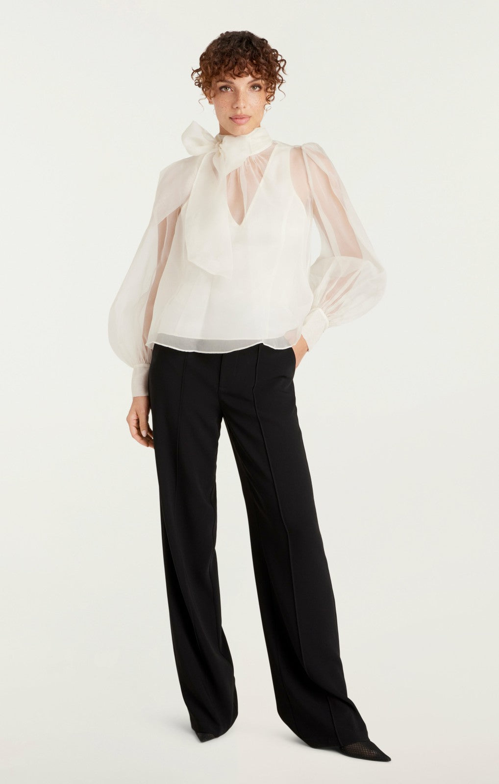 Women Reo Top Ivory