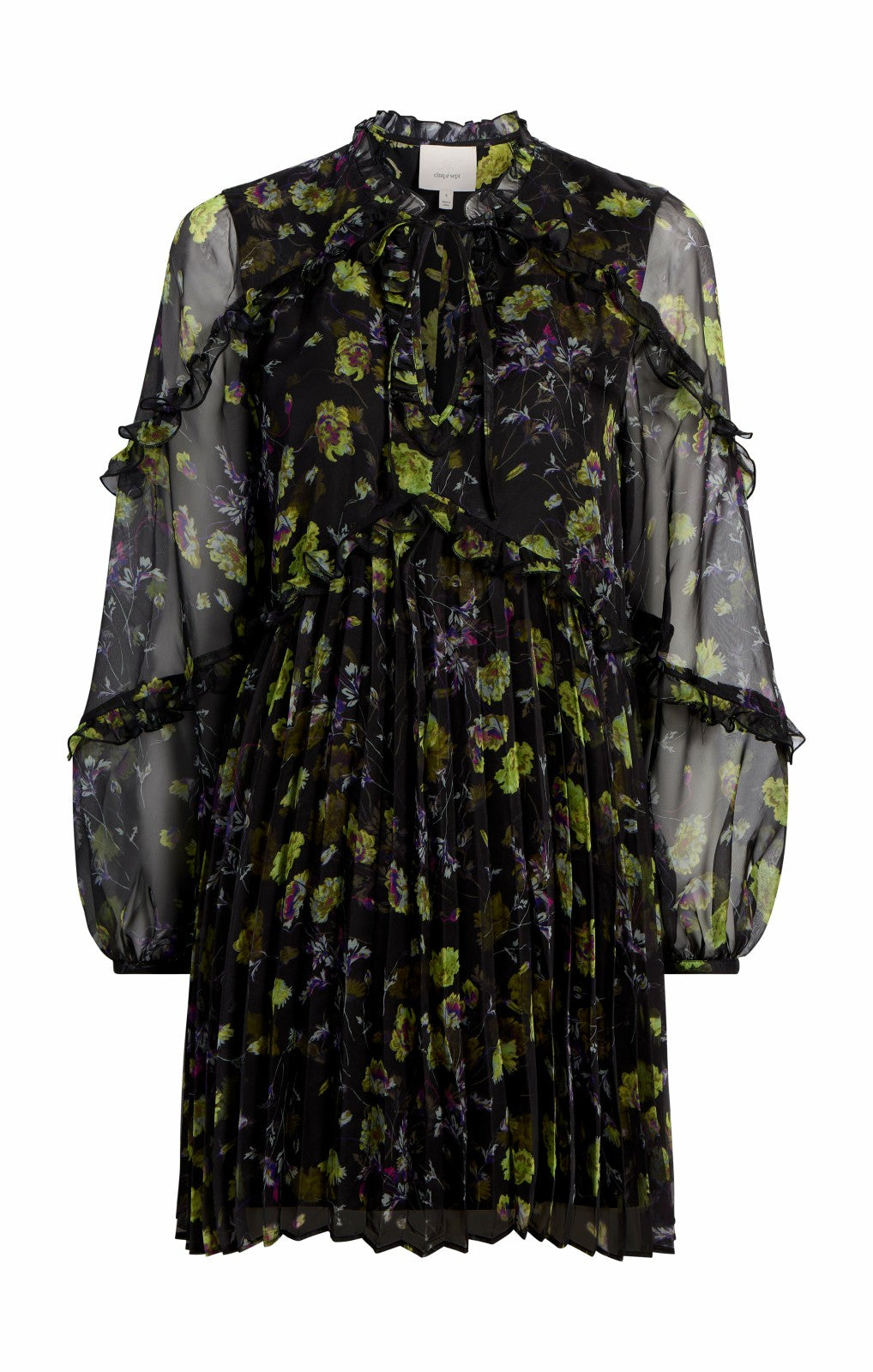 Women Robin Dress Black Multi