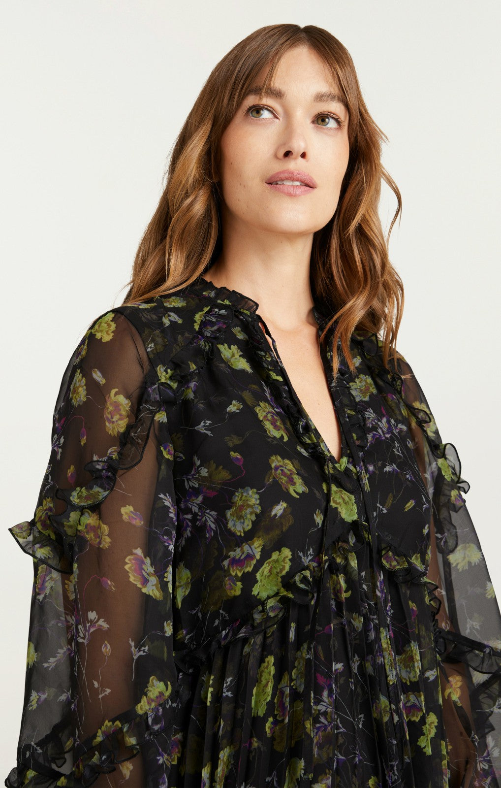 Women Robin Dress Black Multi