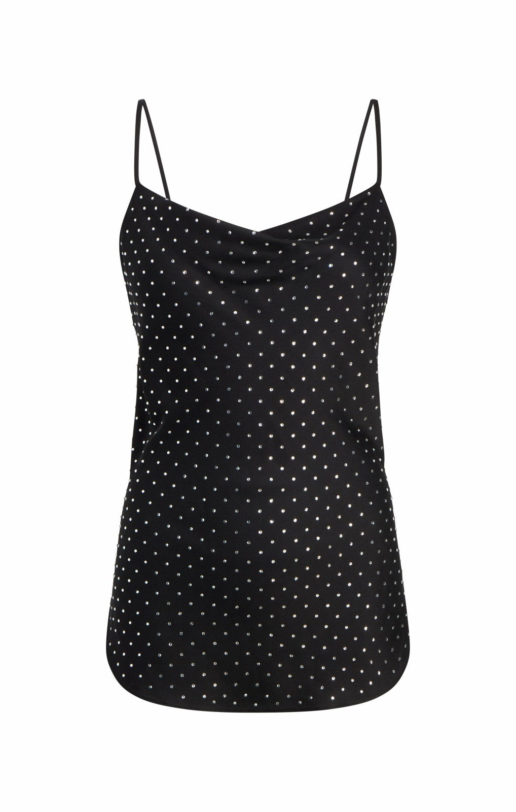Women Allover Heatset Marta Cami Black