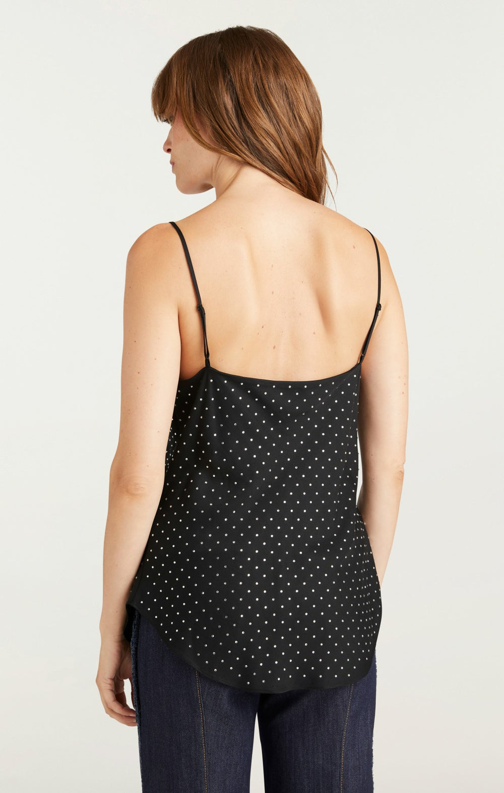 Women Allover Heatset Marta Cami Black