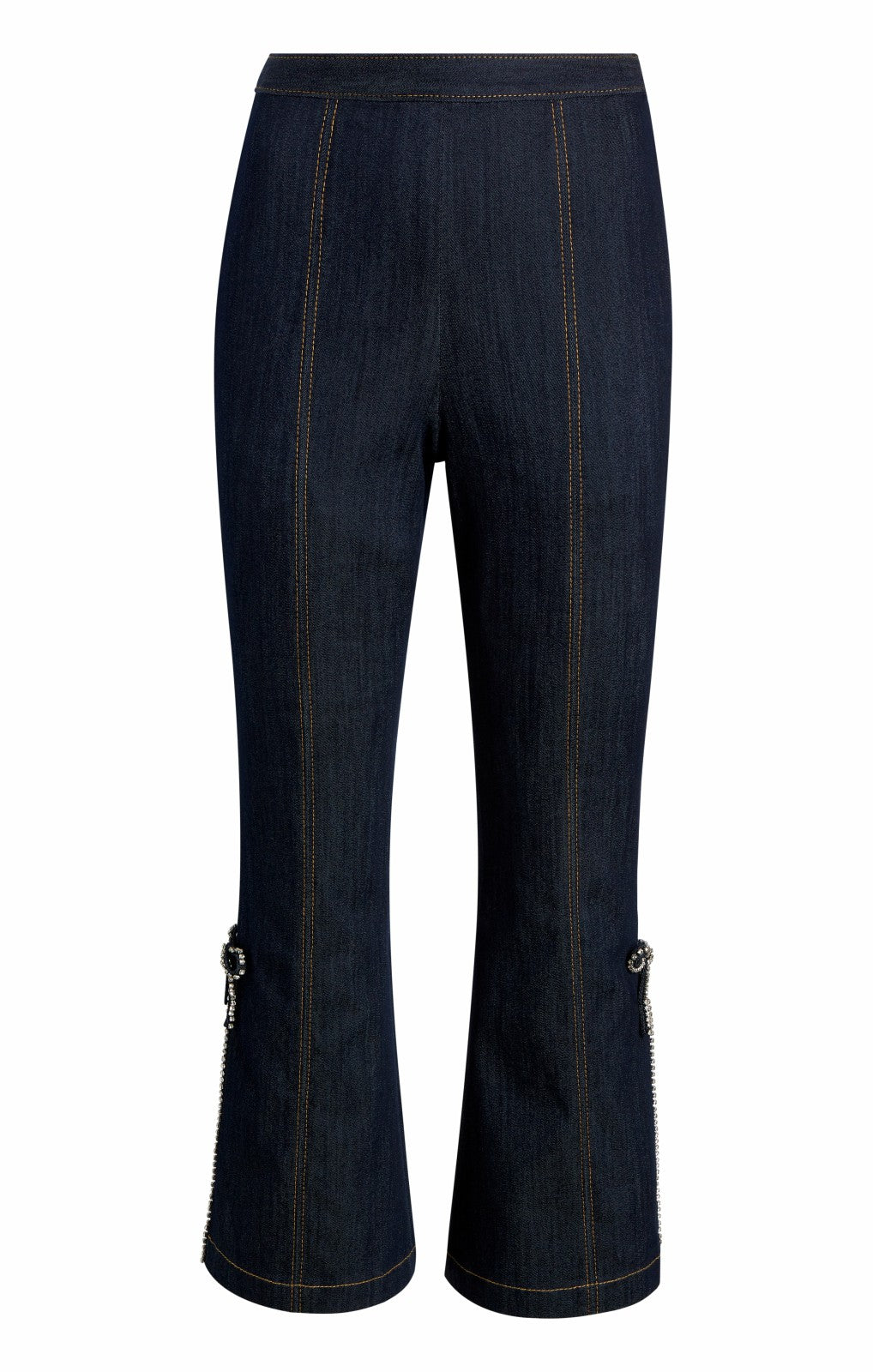 Women Crystal Bow Ayleen Pant Indigo