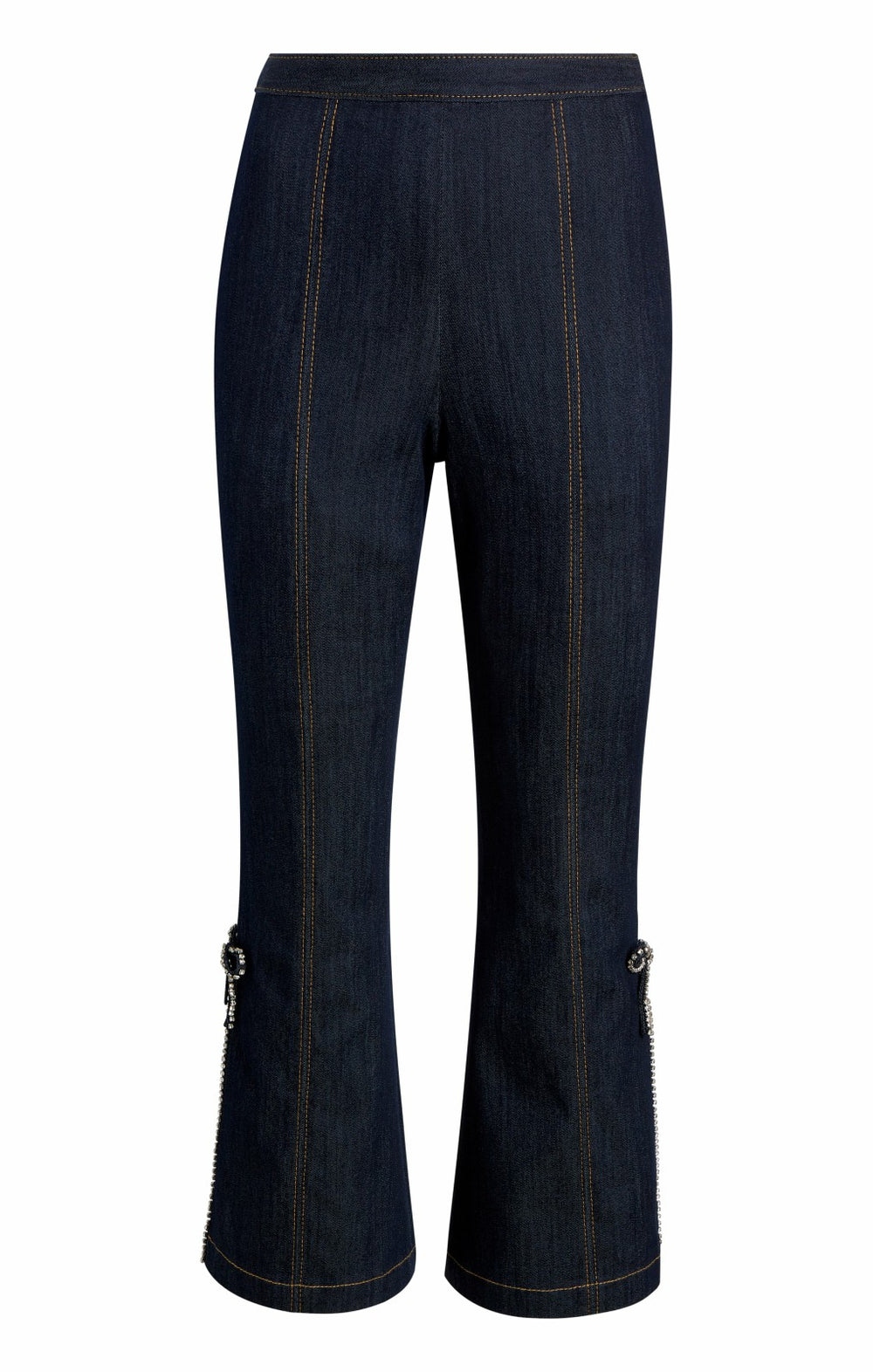 Women Crystal Bow Ayleen Pant Indigo