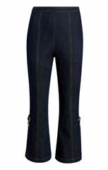 Women Crystal Bow Ayleen Pant Indigo