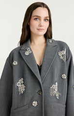 Women Crystal Ivy Gravis Coat Heather Grey