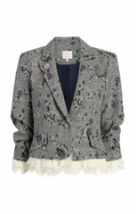 Women Hilla Blazer Blue Multi