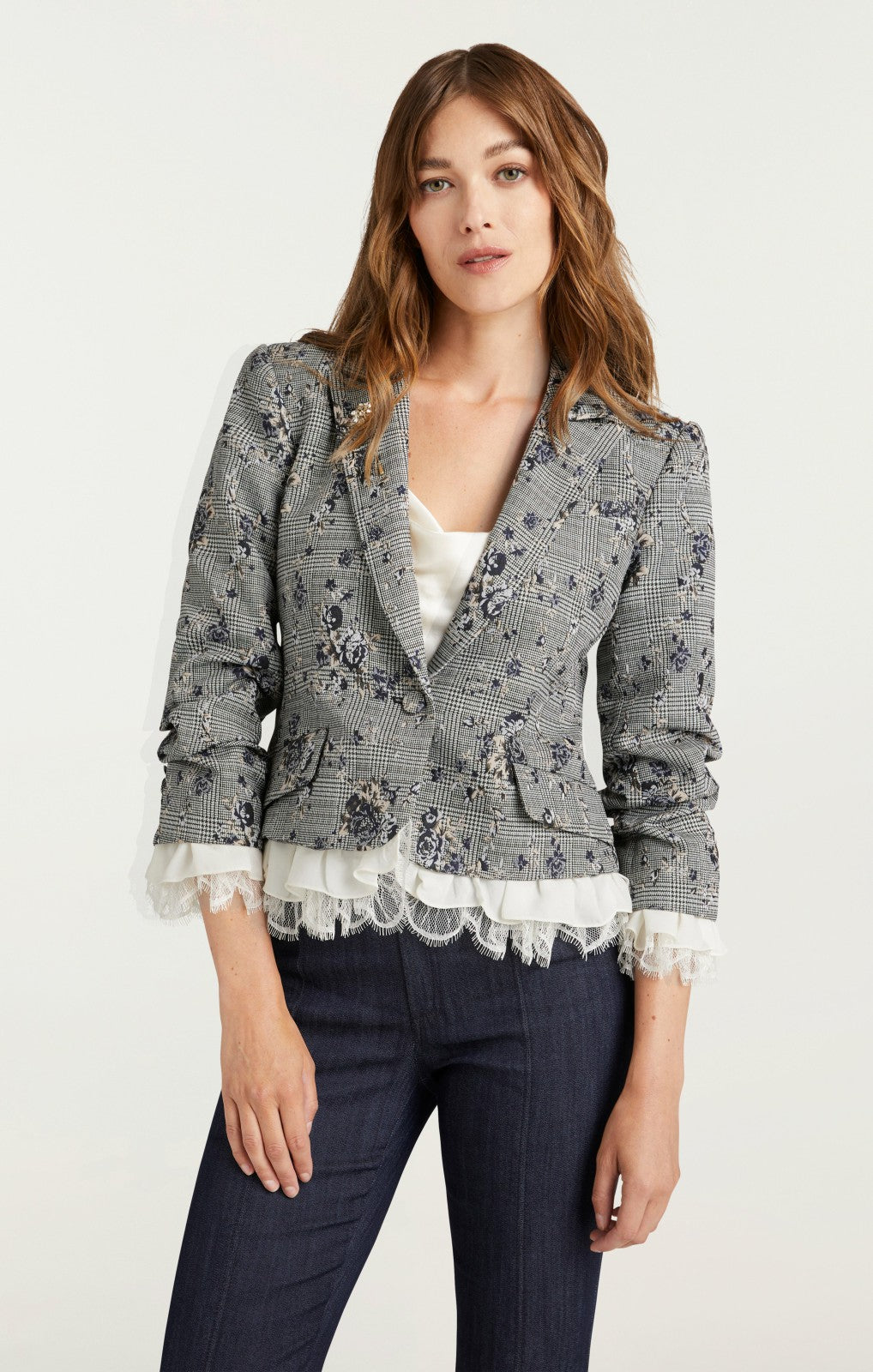 Women Hilla Blazer Blue Multi