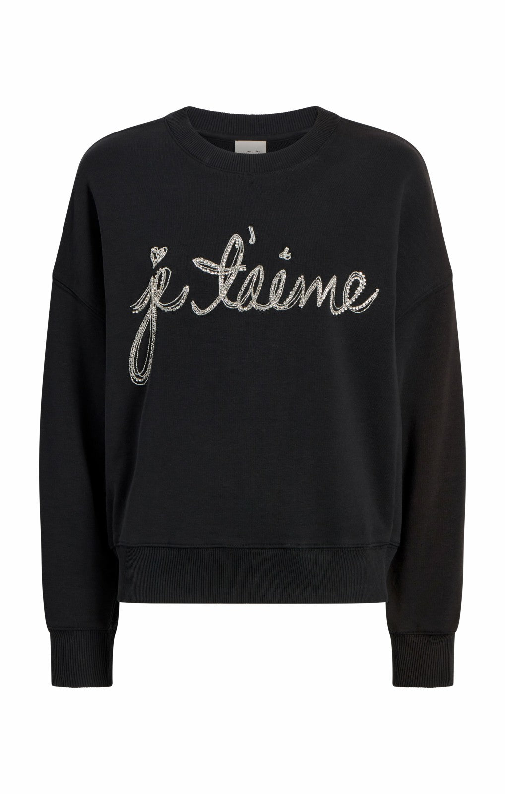 Women Je T'aime Chain Brandy Pullover Black
