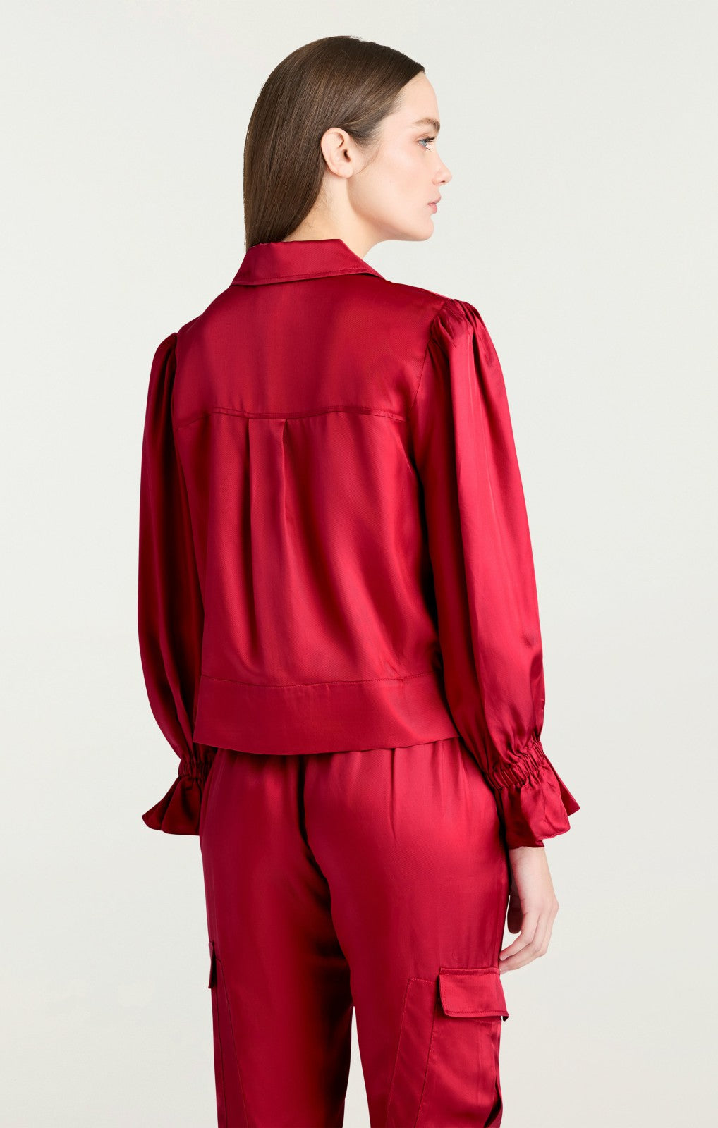 Women Long Sleeve Holly Jacket Red Currant