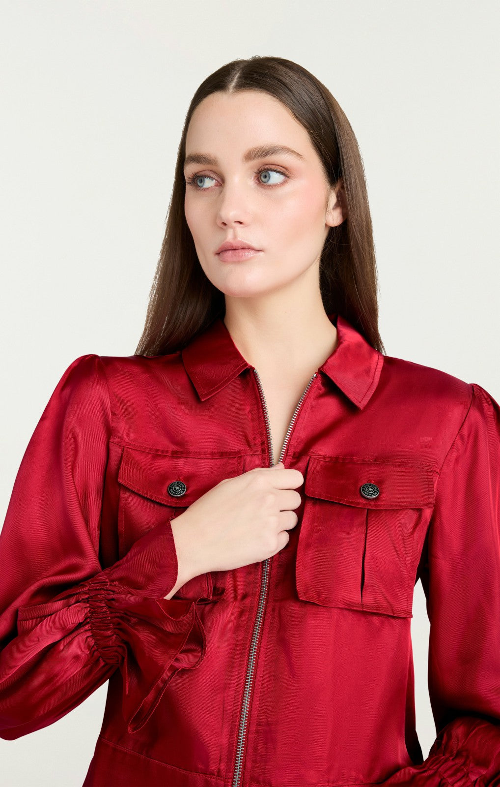 Women Long Sleeve Holly Jacket Red Currant