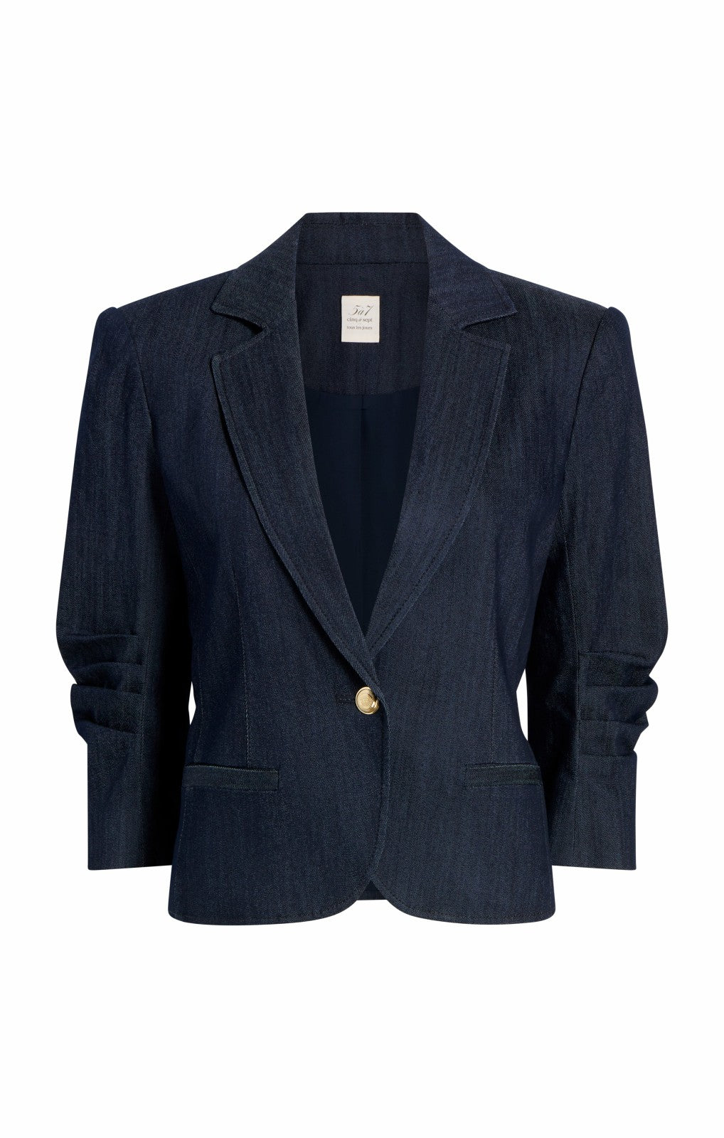 Women Petit Denim Khloe Blazer Indigo