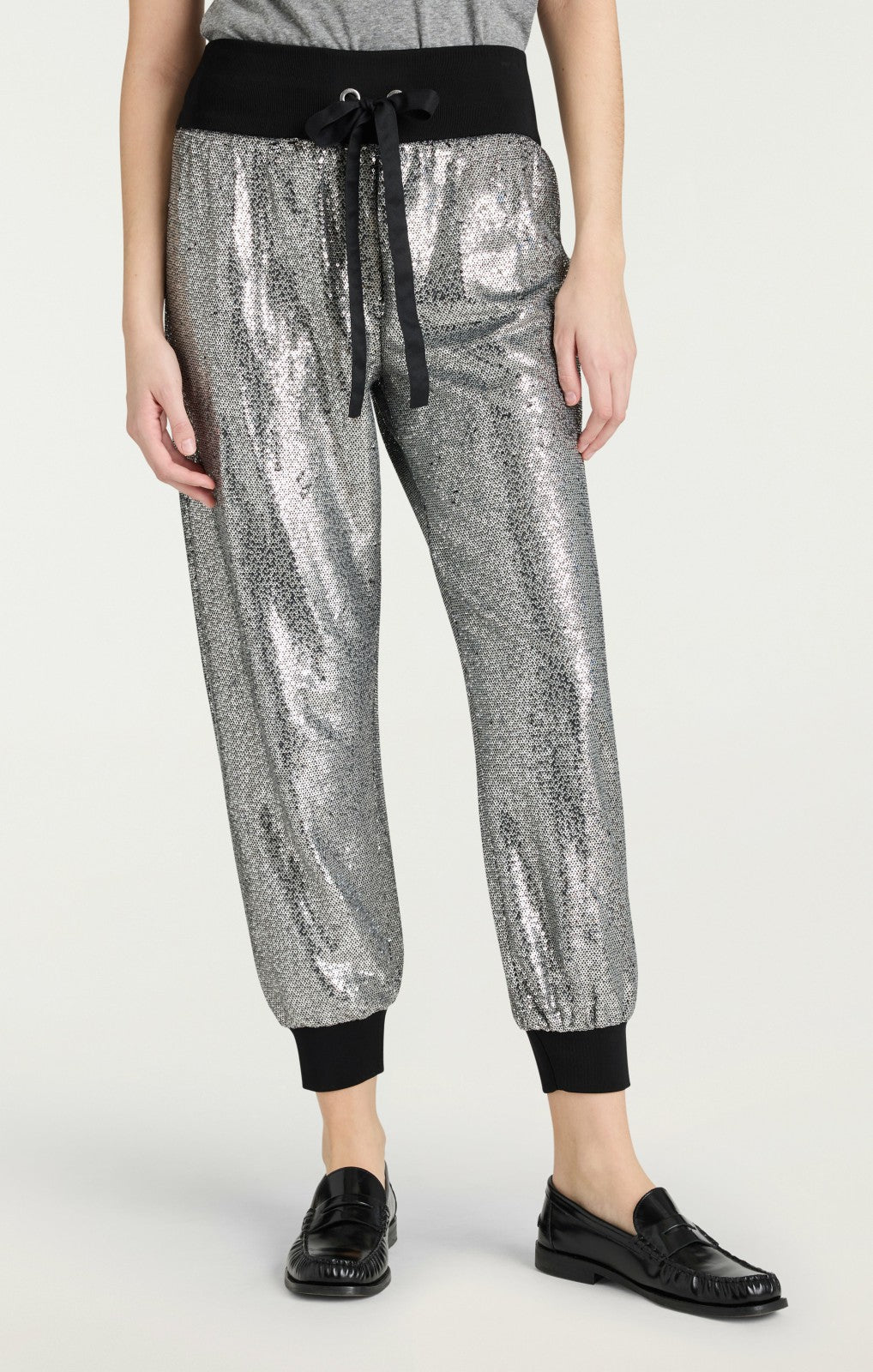 Women Sequin Giles Pant Silver