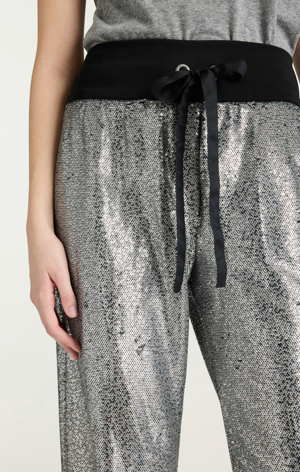 Women Sequin Giles Pant Silver