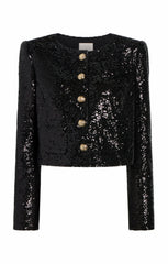 Women Sequin Randi Jacket Black