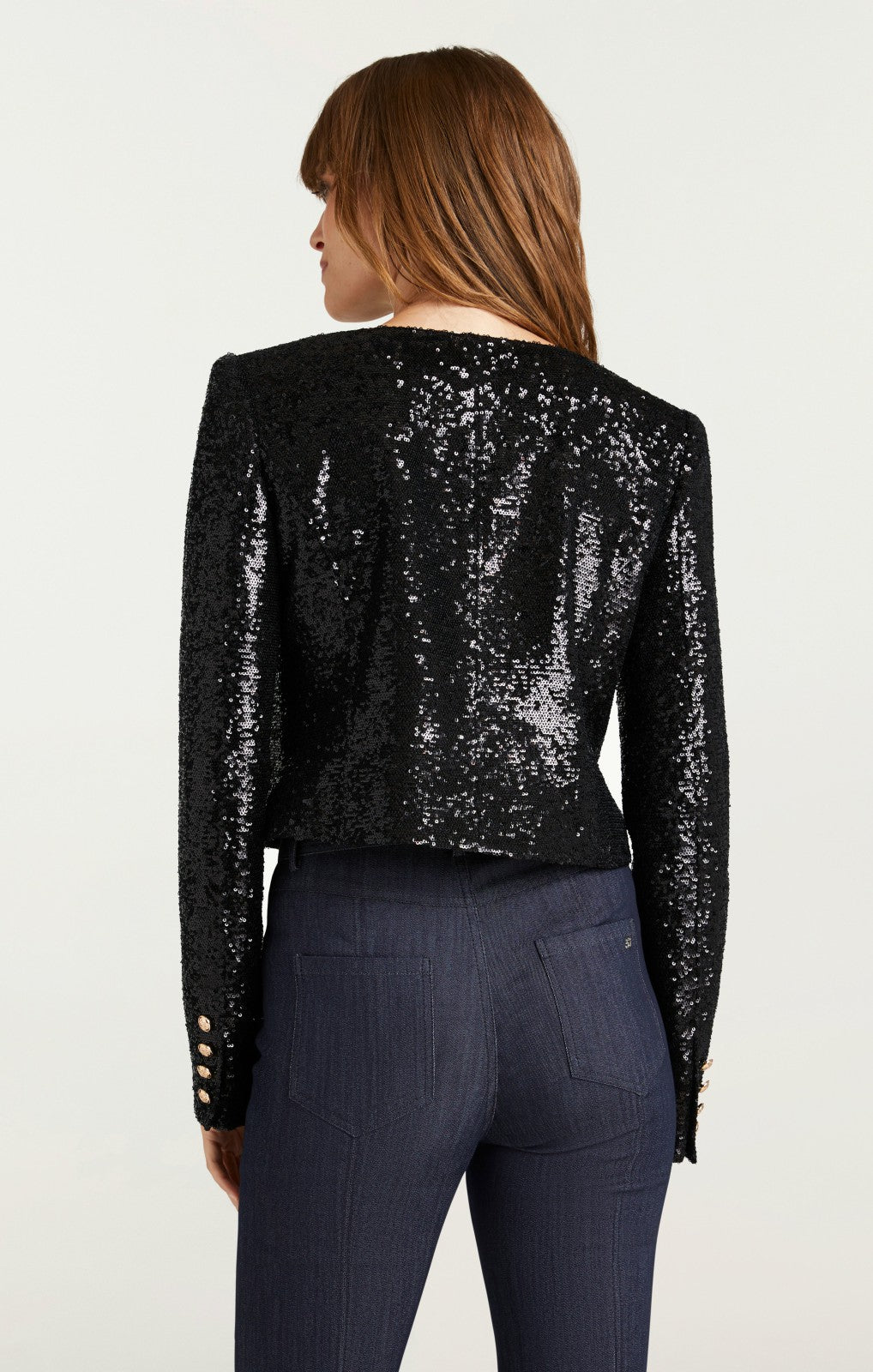 Women Sequin Randi Jacket Black