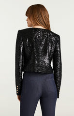 Women Sequin Randi Jacket Black