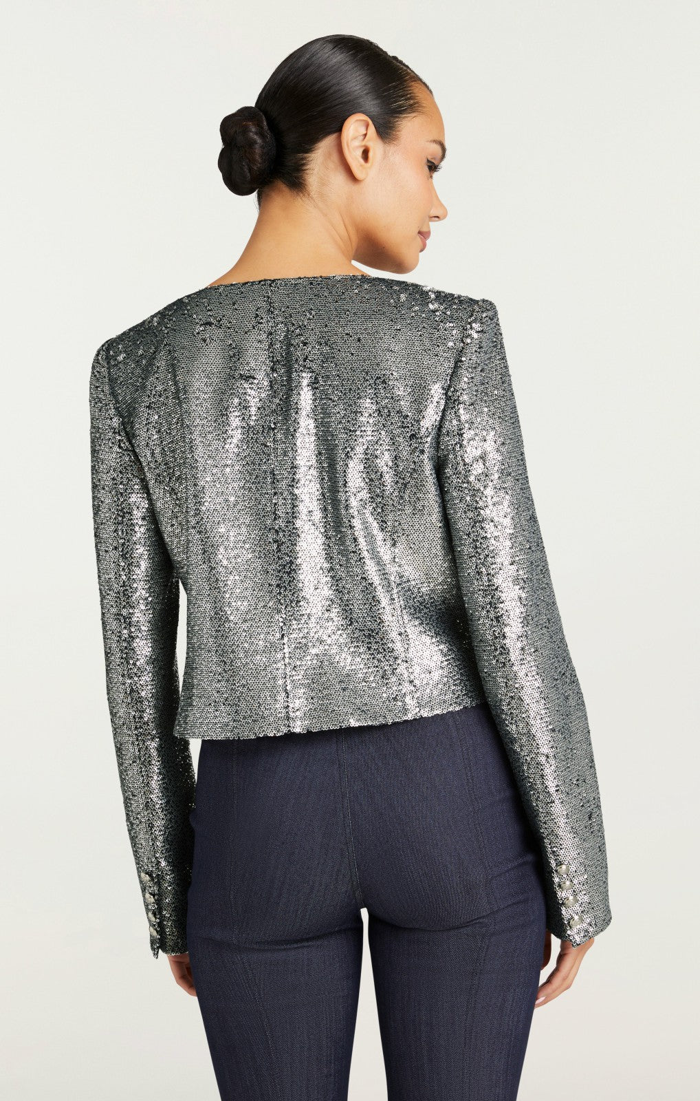Women Sequin Randi Jacket Silver
