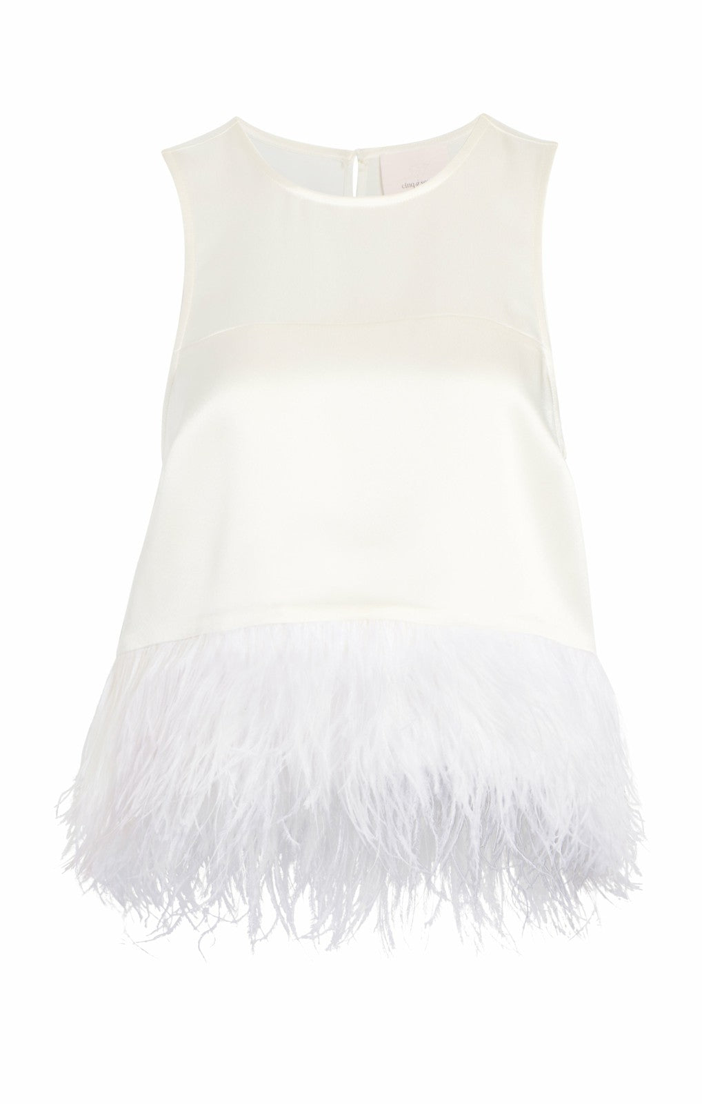Women Smooth Satin Charisse Top Ivory