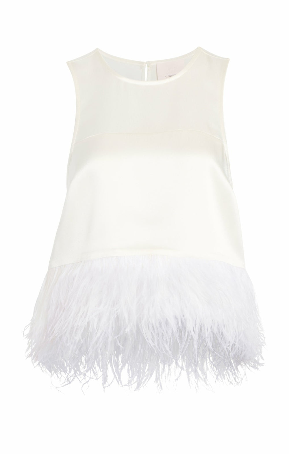 Women Smooth Satin Charisse Top Ivory
