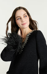 Women Static Boucle Kas Dress Black