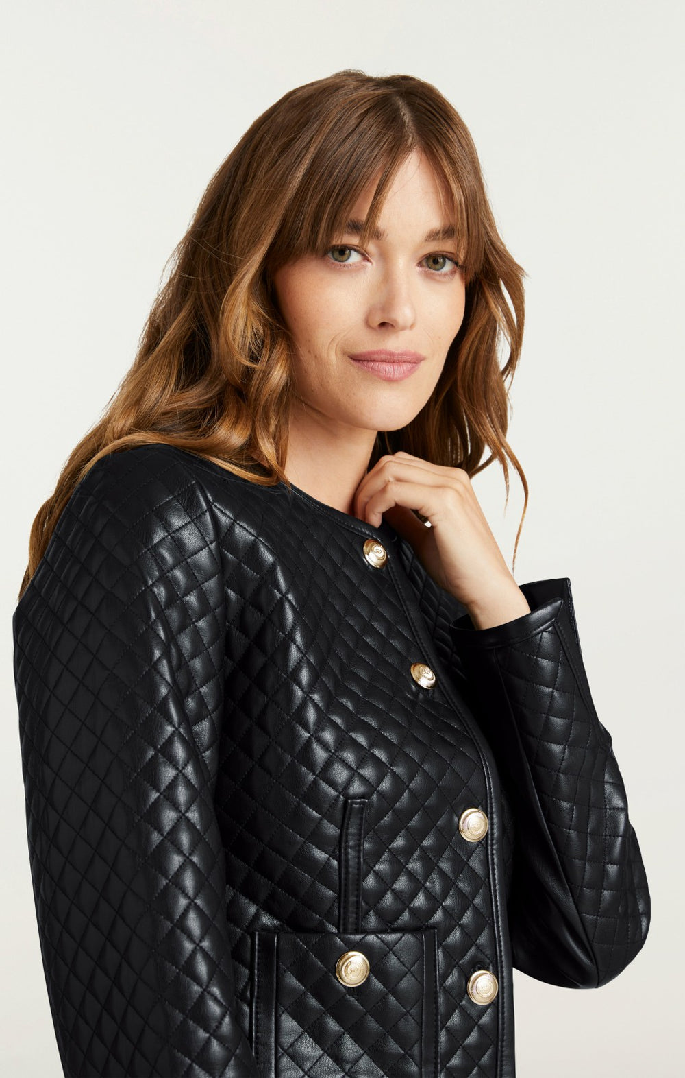 Women Vegan Leather Brooke Jacket Black