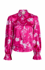 Women Warm Carnation Long Sleeve Fiona Top Plum Radish Multi