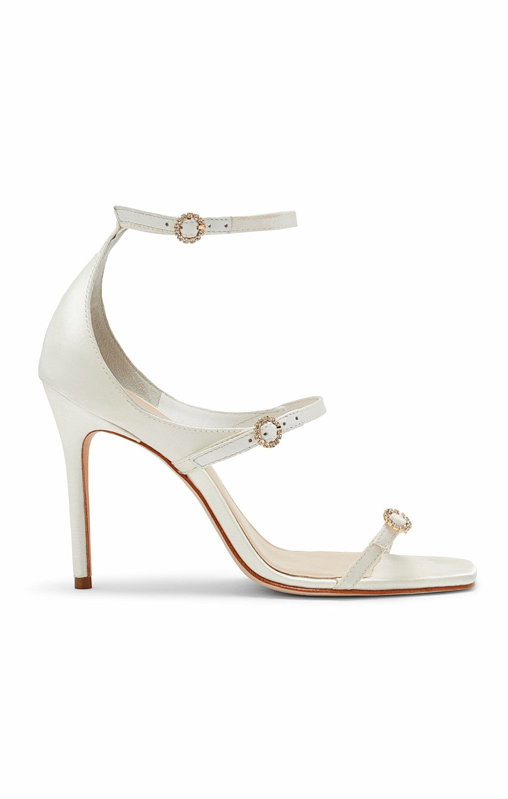 Women Celeste Satin Sandal Ivory
