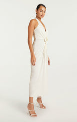 Women Celeste Satin Sandal Ivory