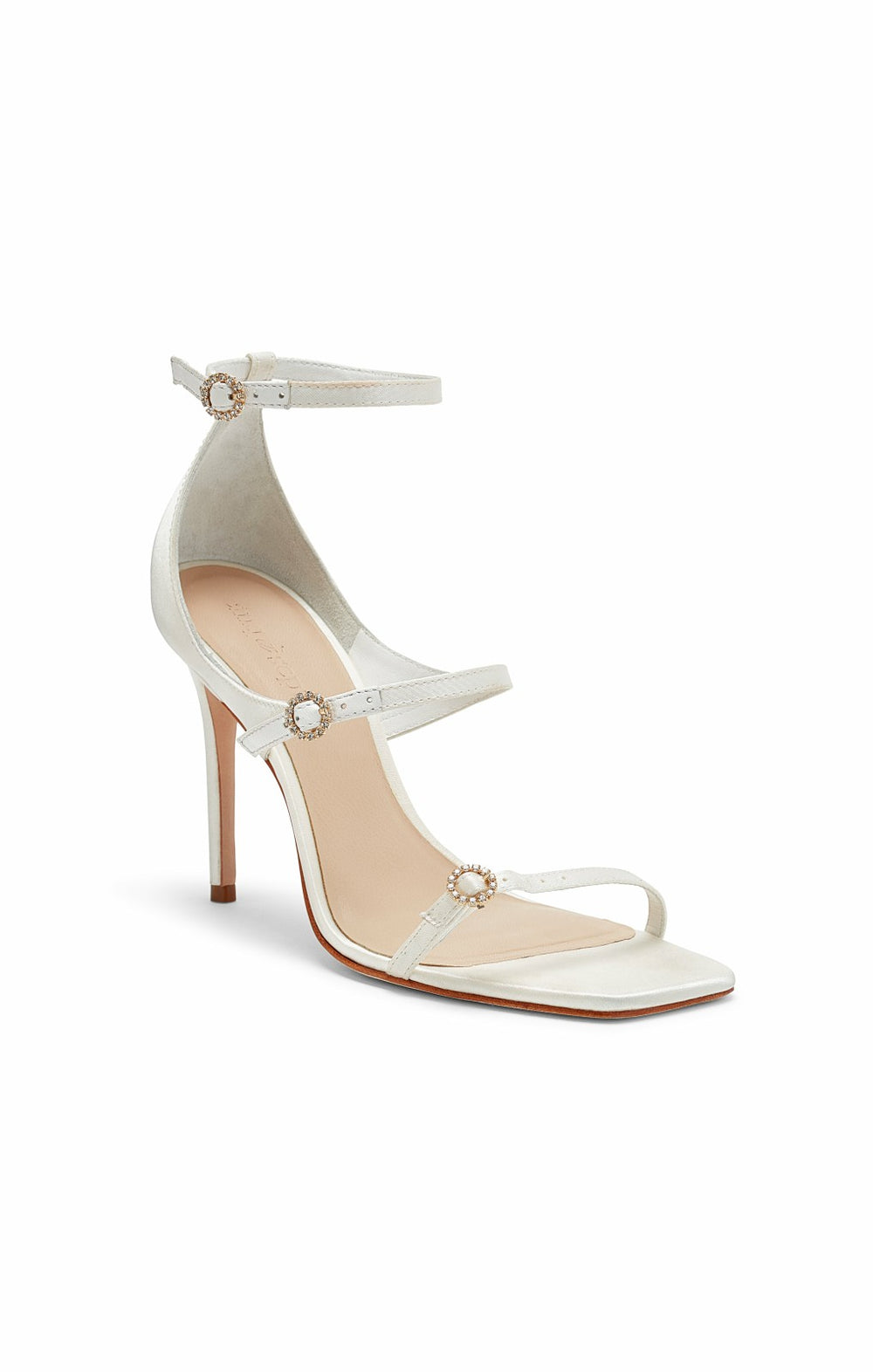 Women Celeste Satin Sandal Ivory