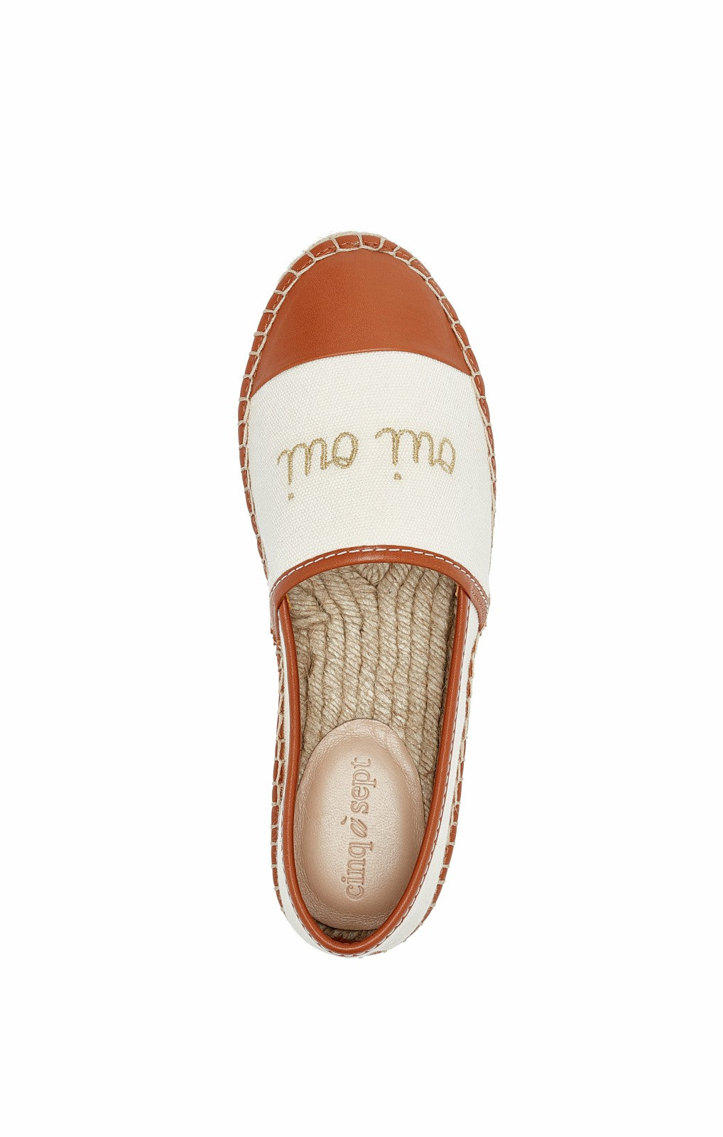 Women Jenna Canvas Espadrille Flats Natural/Cognac