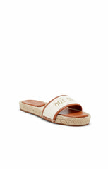 Women Josephine Canvas Espadrille Slide Natural/Cognac