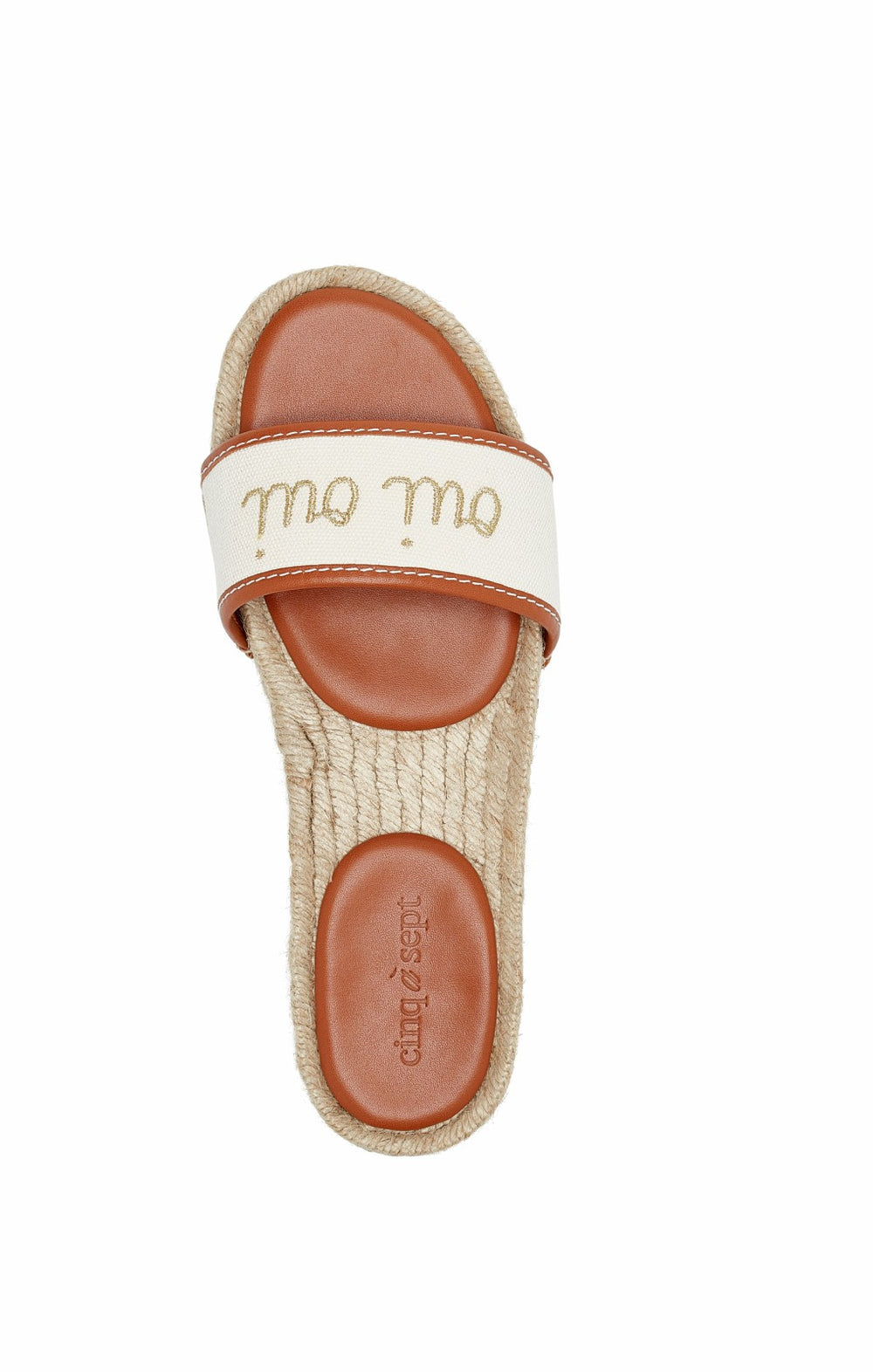 Women Josephine Canvas Espadrille Slide Natural/Cognac