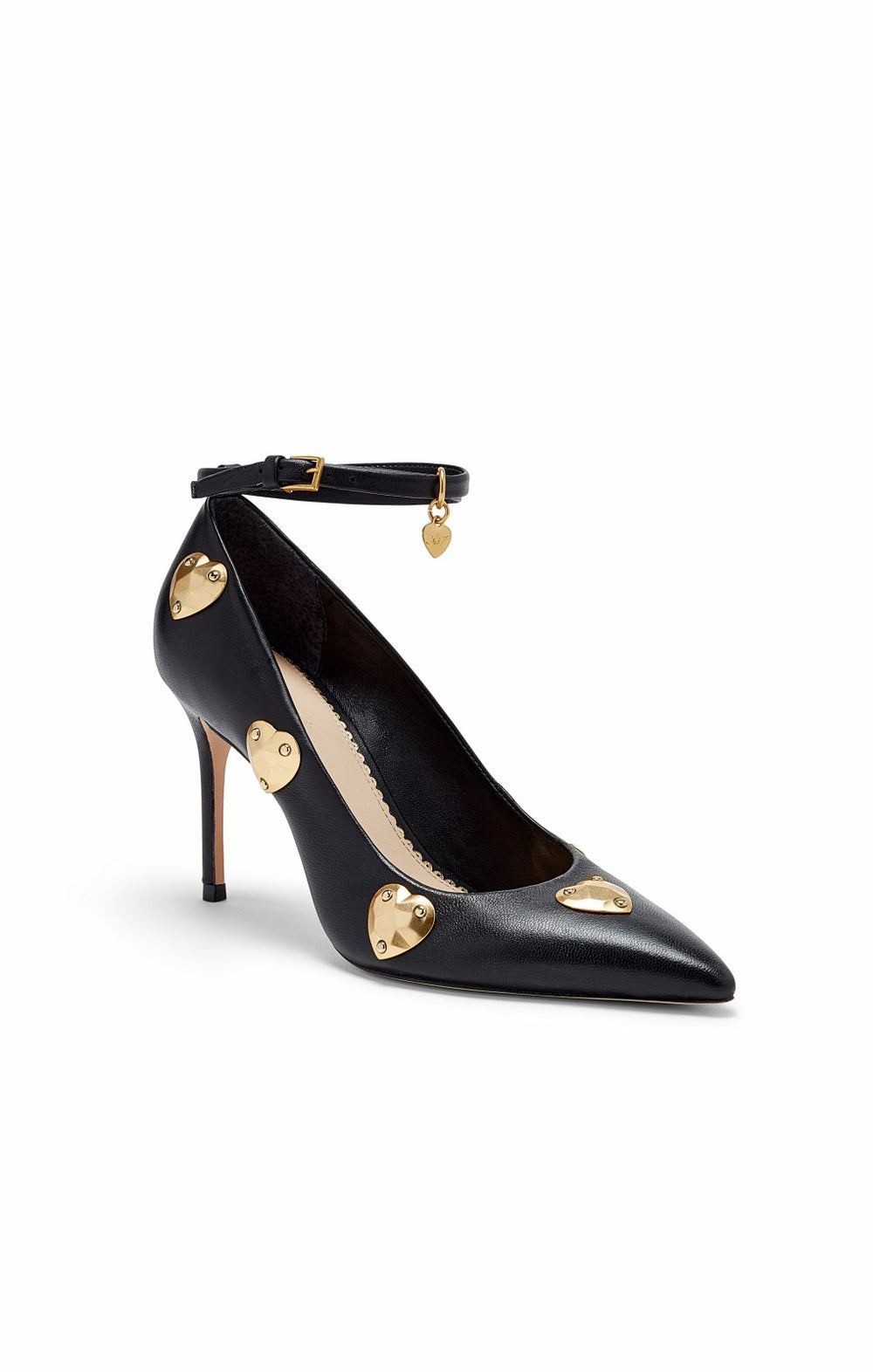 Women Madison Ankle Strap Pump Black/Gold