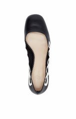 Women Martine Block Heel Pump Black/Ivory