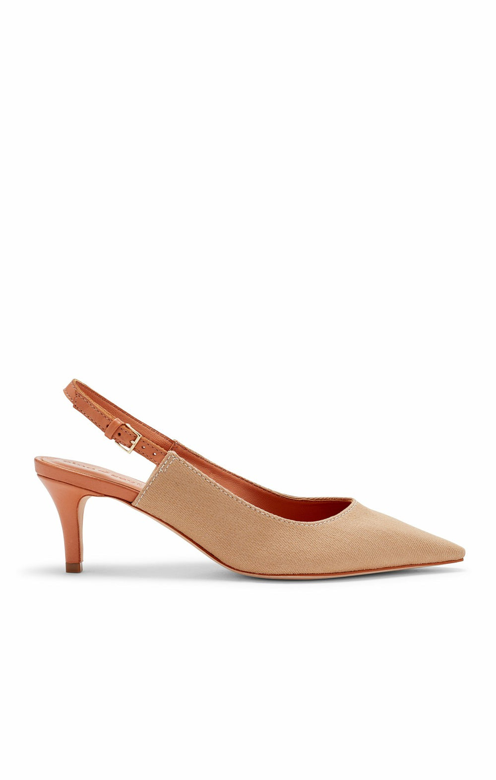 Women Sylvie Denim Slingback Pump Sahara/Saddle